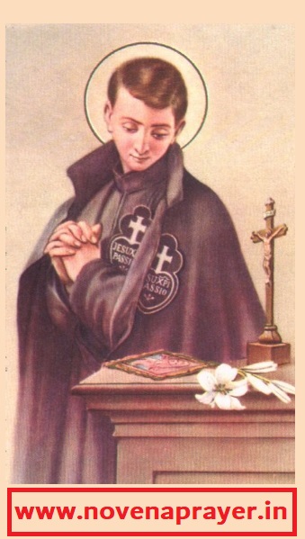 NOVENA TO GABRIEL OF OUR LADY OF SORROWS